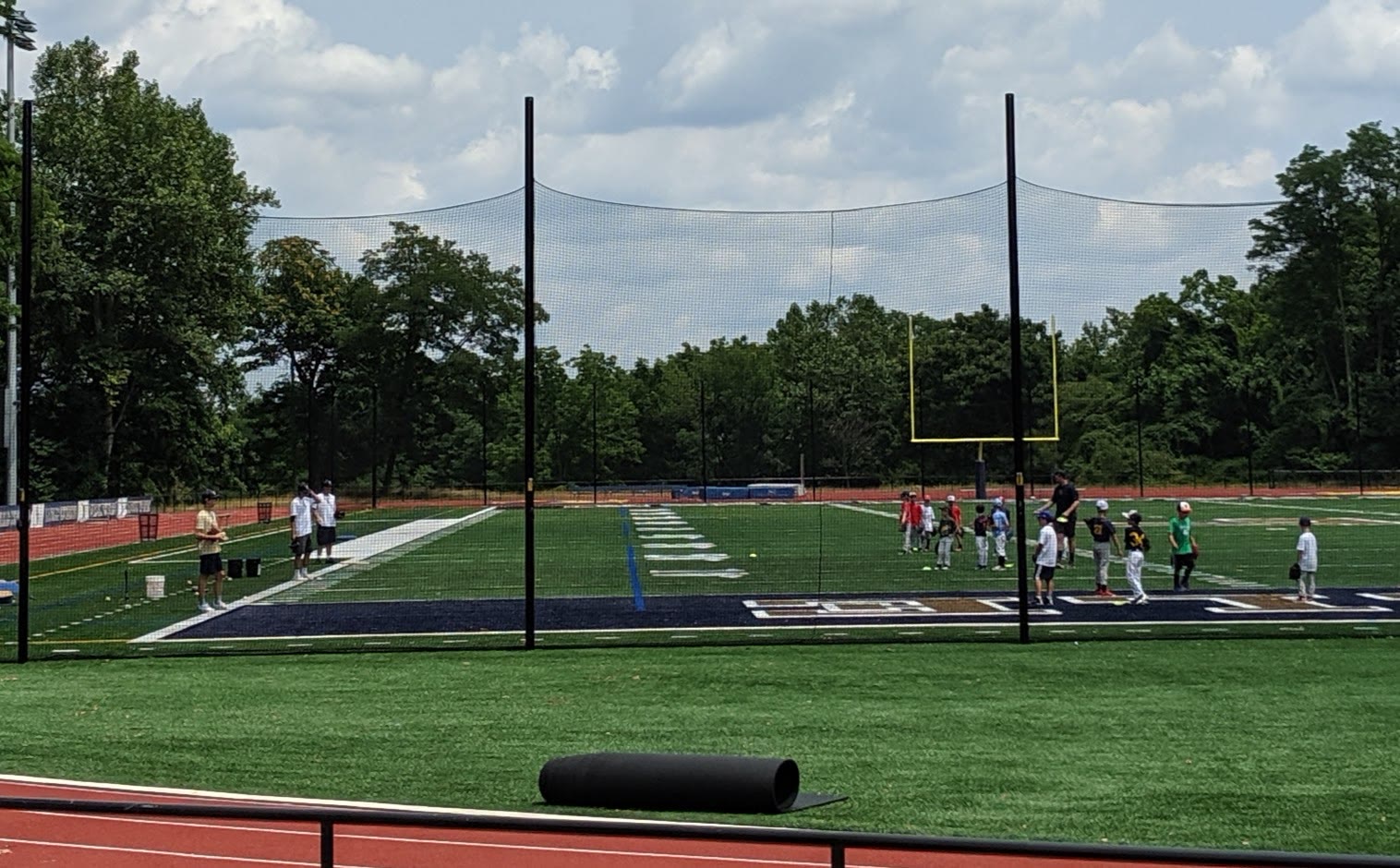 Camp session on Meehan multi-purpose turf next to Ward Field