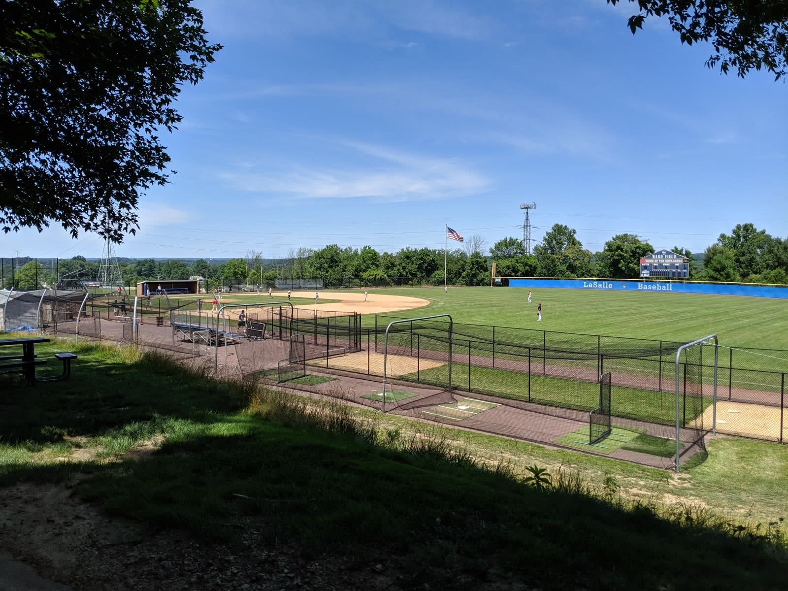 Ward Field varsity baseball diamond at La Salle College HS